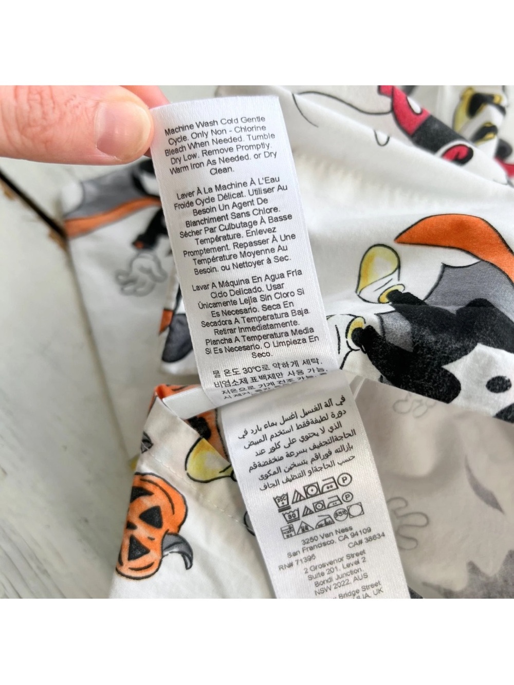 1 Pottery Barn Kids Disney STANDARD Pillowcase Mickey Mouse Halloween Cotton PB - Picture 8 of 8